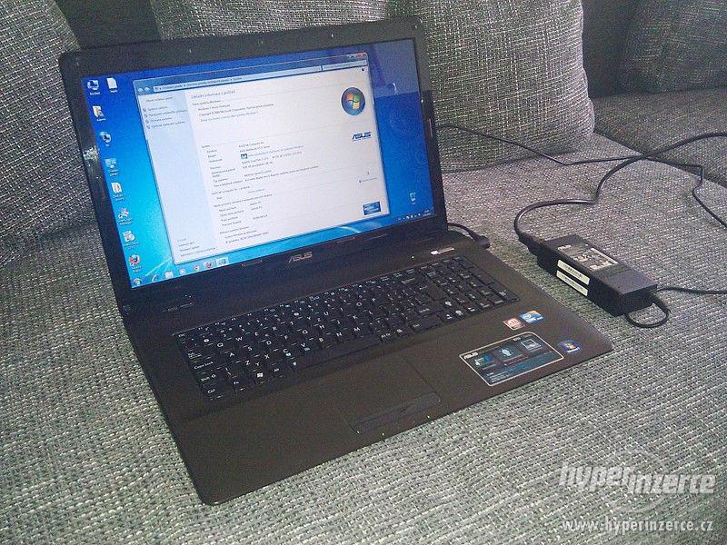 Výkonný 17" LED Asus K72J v TOP STAVU ! - foto 1