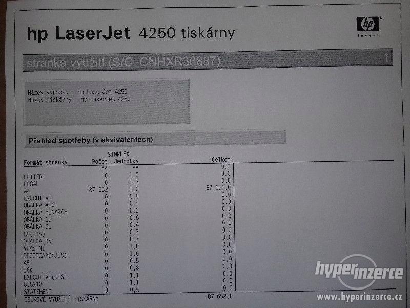 HP Laserjet 4250N | LAN | nový toner - foto 4