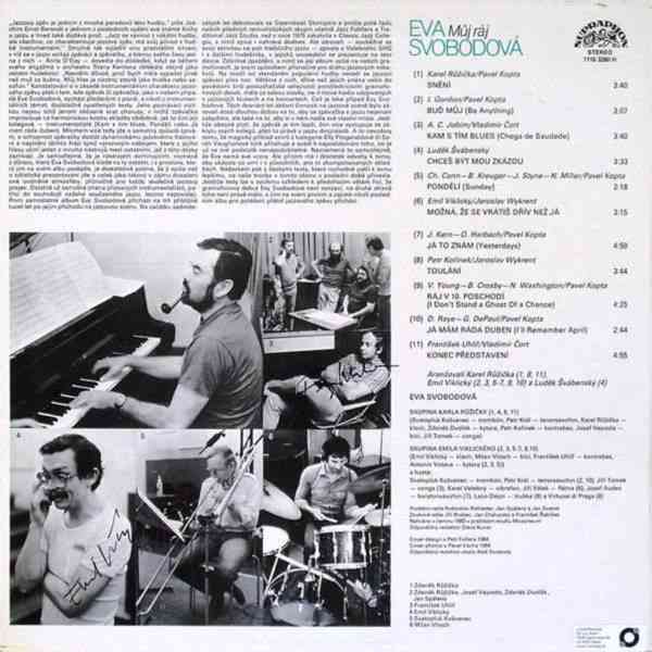 Eva Svobodová ‎– Můj Ráj (LP) - foto 2
