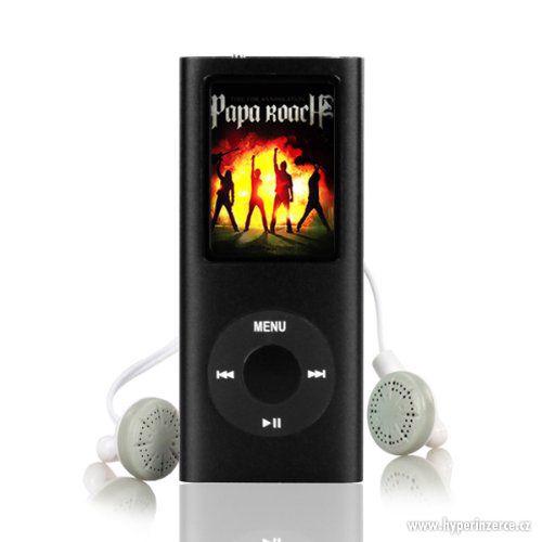 MP4 přehrávač 8GB 1,8'' LCD nový, USB kabel + sluchátka