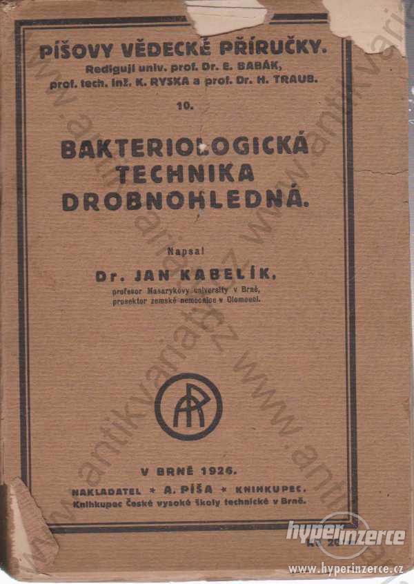 Bakteriologická technika drobnohledá Jan Kabelík - foto 1