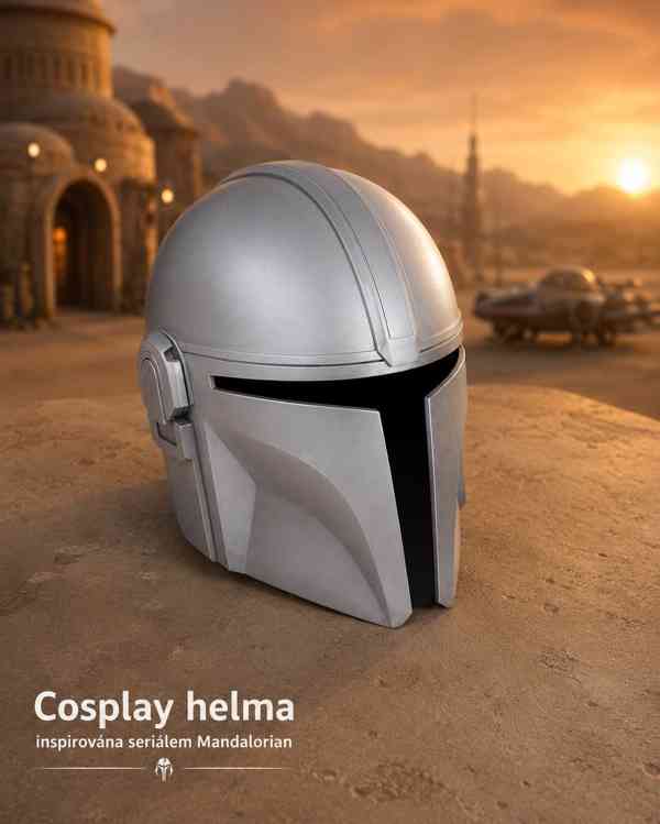 Dekorativní sci-fi helma – originální doplněk - foto 2