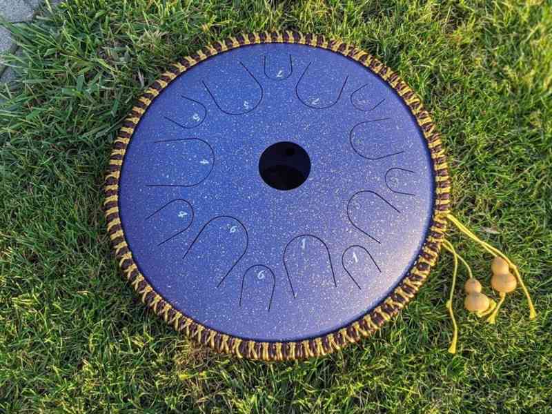 Handpan / spacedrum / tonguedrum 14 tónový s průměrem 38cm - foto 5