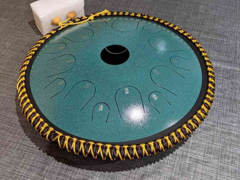 Handpan / spacedrum / tonguedrum 14 tónový s průměrem 38cm - foto 9