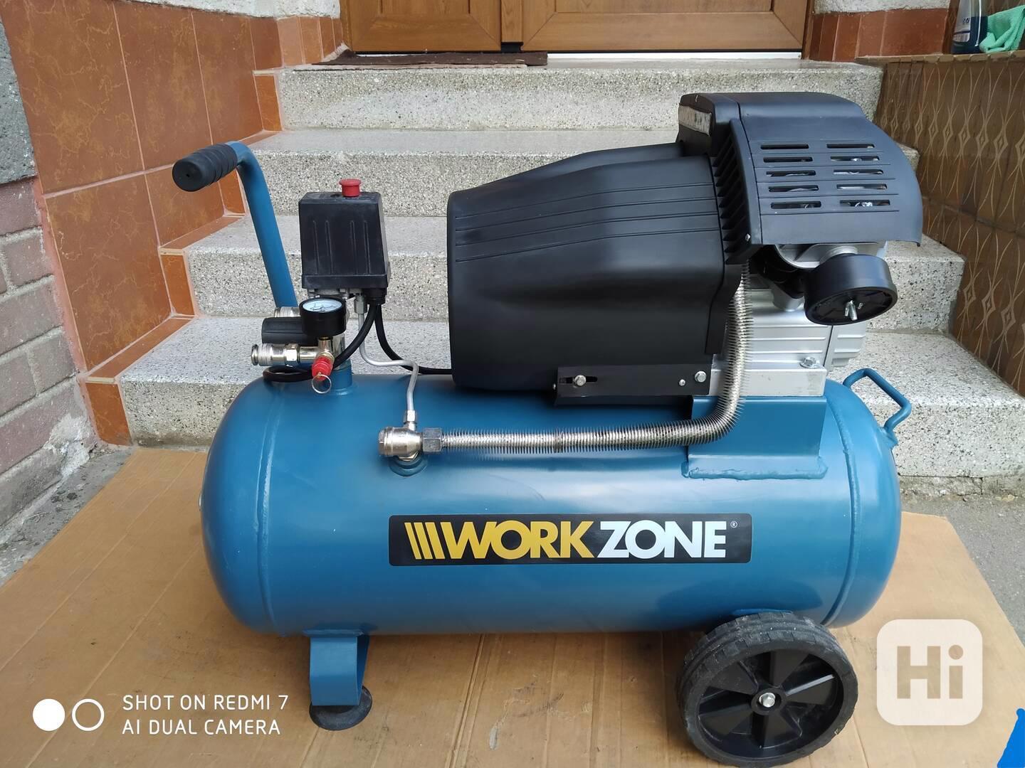 Prodám NEPOUŽITÝ 2-pístový kompresor Workzone WZ-AC 400/50 - - foto 1