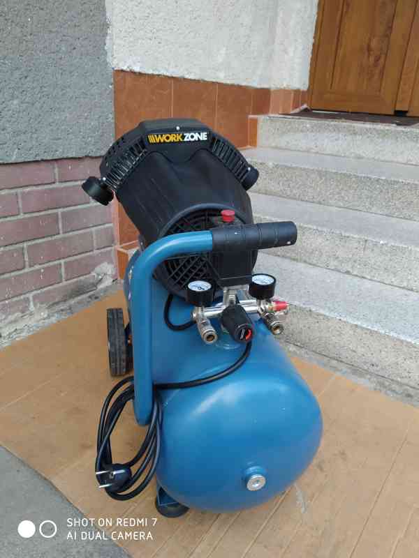 Prodám NEPOUŽITÝ 2-pístový kompresor Workzone WZ-AC 400/50 - - foto 3