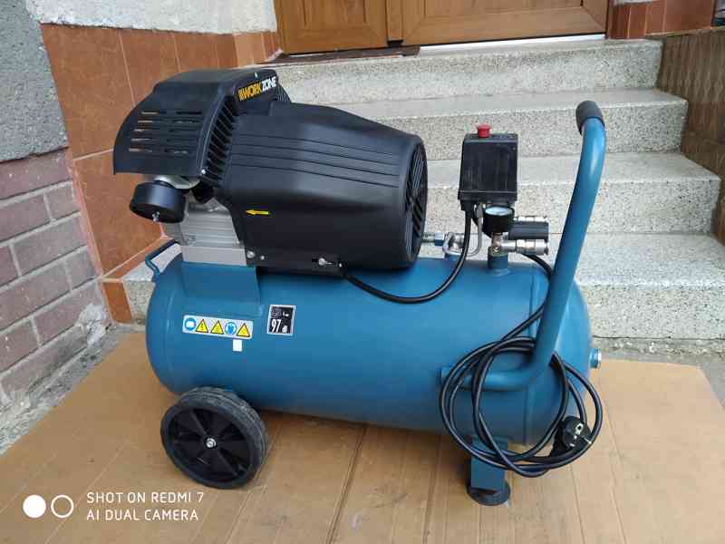 Prodám NEPOUŽITÝ 2-pístový kompresor Workzone WZ-AC 400/50 - - foto 2