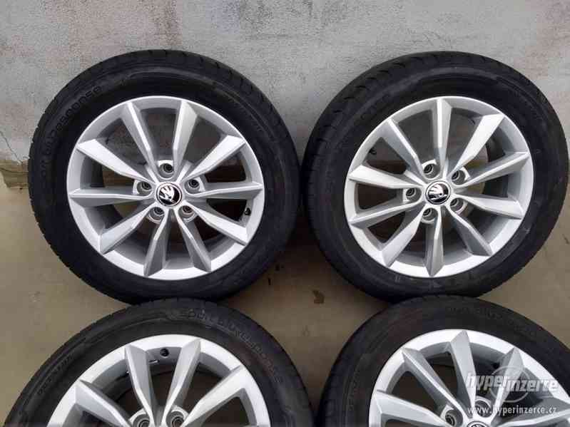 205/55R16 ALU KOLA OCTAVIA III 6,5x16 5x112 ET46 letní pneu - foto 3