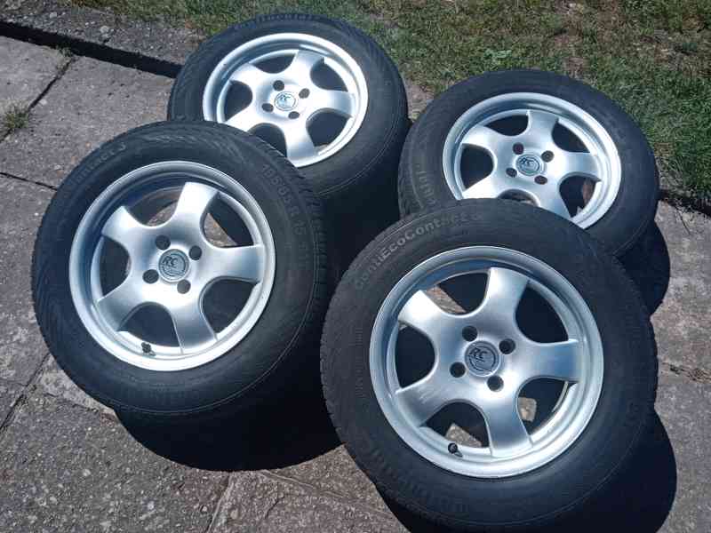 Obutá Alu kola BROCK 15ky 4x100 pneu 85% RENAULT DACIA - foto 5