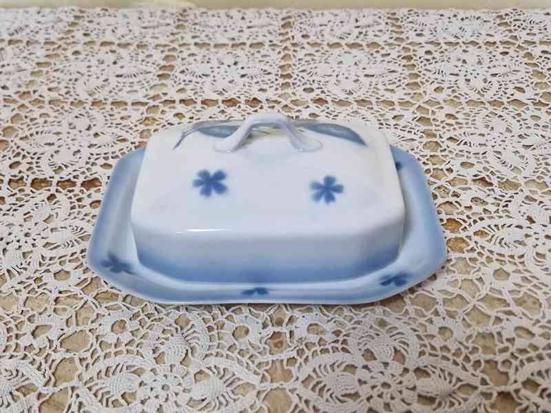 Porcelánová Máslenka Modré Třešně Bystřice u Teplic - foto 4