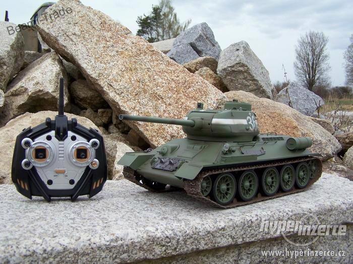 Nové RC  model Tank - T34 / léto - 2.4 GHz infra - foto 2