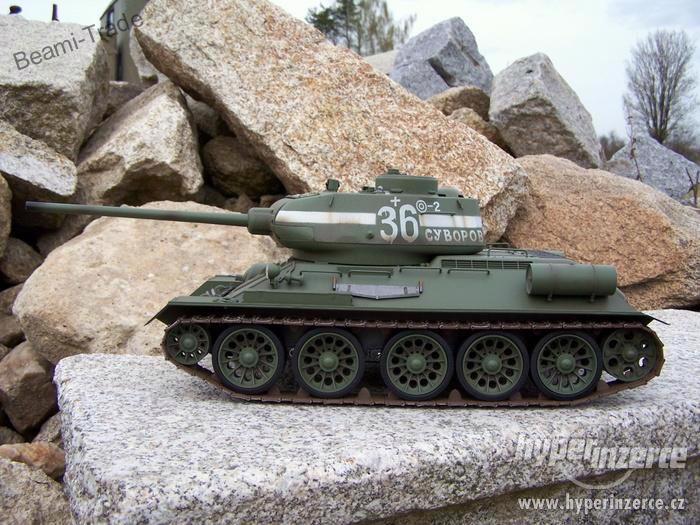 Nové RC  model Tank - T34 / léto - 2.4 GHz infra - foto 3