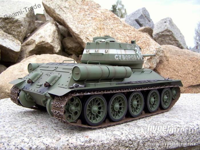 Nové RC  model Tank - T34 / léto - 2.4 GHz infra - foto 5