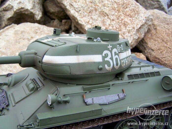 Nové RC  model Tank - T34 / léto - 2.4 GHz infra - foto 8