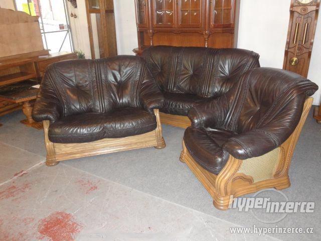Kožené sedací soupravy rustikální - foto 3