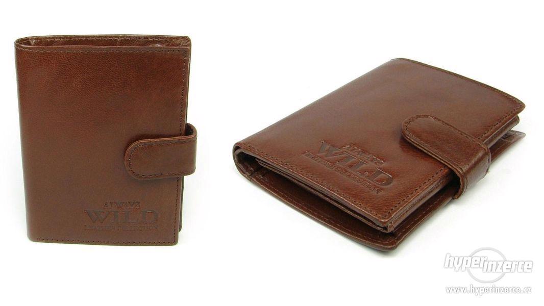 Kožená pánská peněženka s přezkou - foto 1