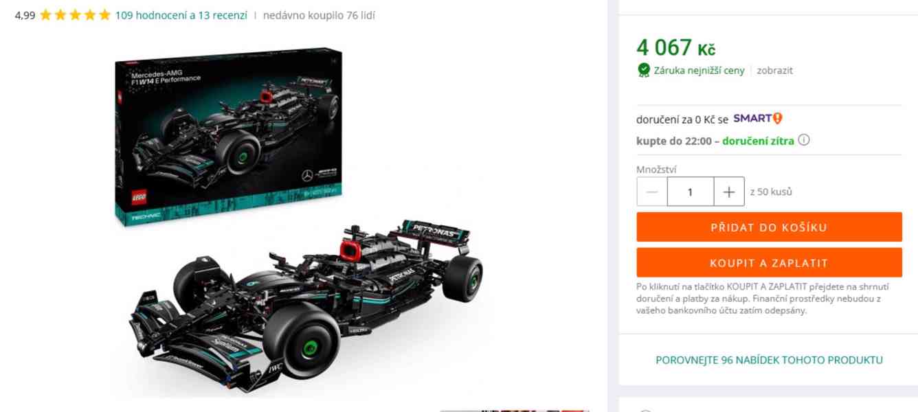 Nová stavebnice vozu F1 Mercedes W 14 E  - foto 5