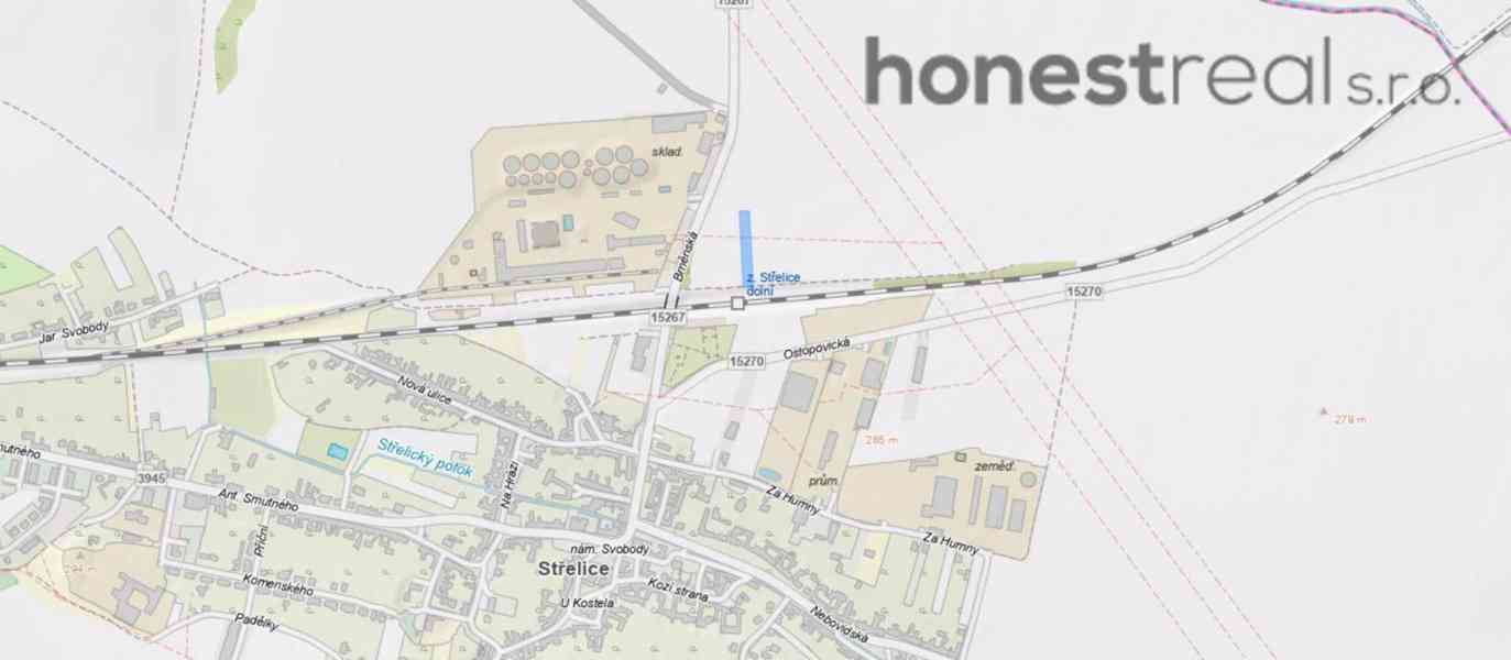 Exkluzivně prodej orné půdy CP 2363 m2, Střelice u Brna - foto 6