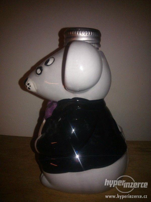 Keramická nádoba (lahvička) - malovaná myš - foto 4
