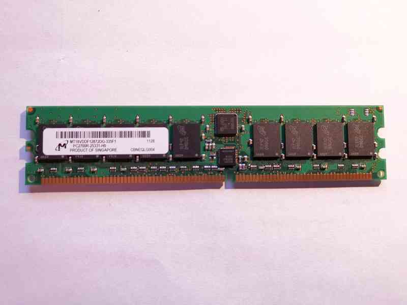 1GB server RAM RDIMM DDR 333MHz PC2700R MICRON ECC Reg - foto 3