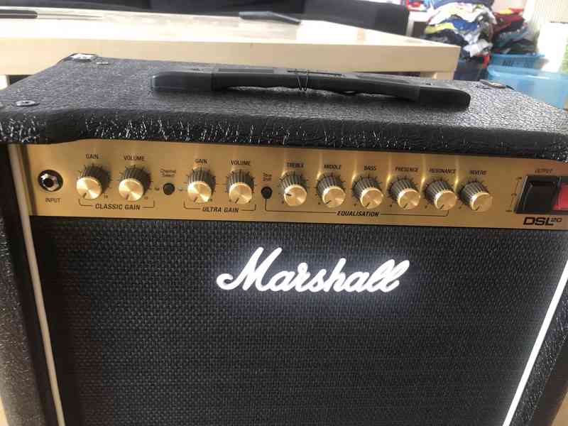 Prodám celo lampové kytarové kombo Marshall DSL20CR - foto 2