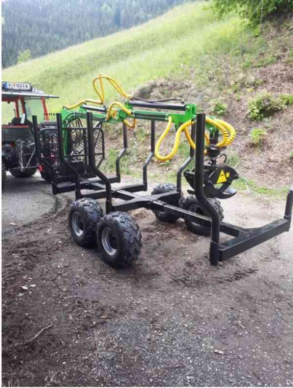 Vyvážečka dřeva Digger HRW-3, vlek za traktor, čtyřkolku - foto 3
