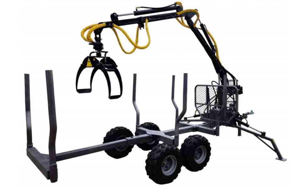 Vyvážečka dřeva Digger HRW-3, vlek za traktor, čtyřkolku - foto 2