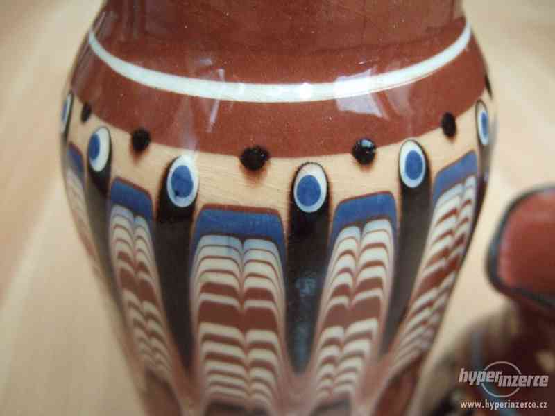 Džbánek a váza  -bulharská keramika - foto 2