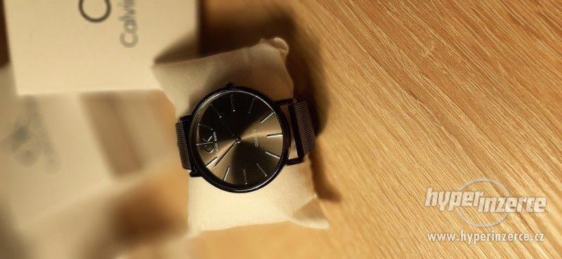 Calvin Klein hodinky černé kovové - foto 1