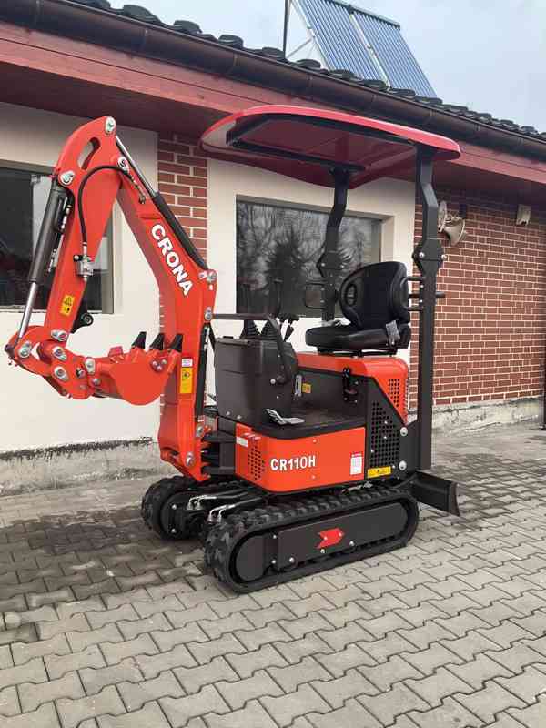 BAGR, MINIBAGR CR 11 OH, 1100 kg + lžíce 40 cm - foto 3