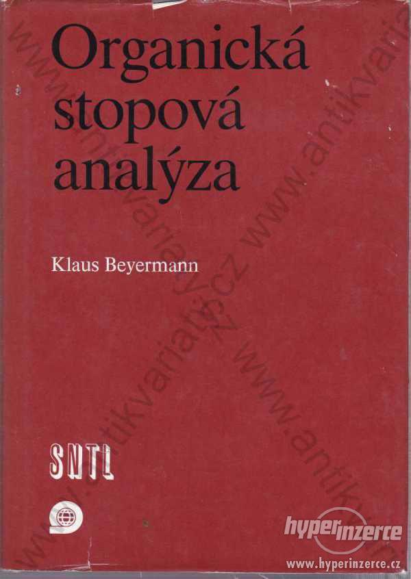 Organická stopová analýza Klaus Beyermann 1987 - foto 1