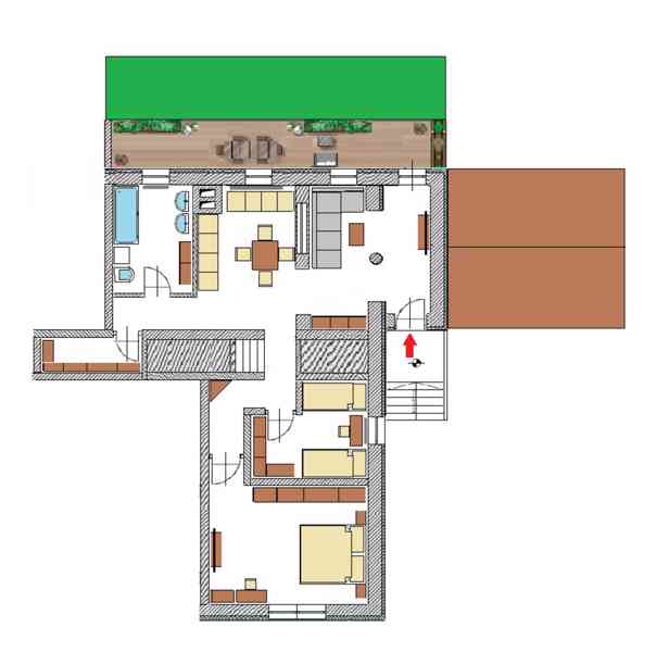 Prodej bytu dle plánu, 3+kk. Chlum u Hlinska