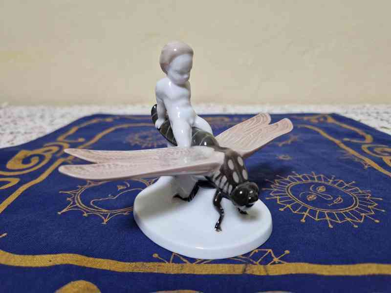 Porcelánová soška Chlapec na Vážce Rosenthal A. Caasmann - foto 7