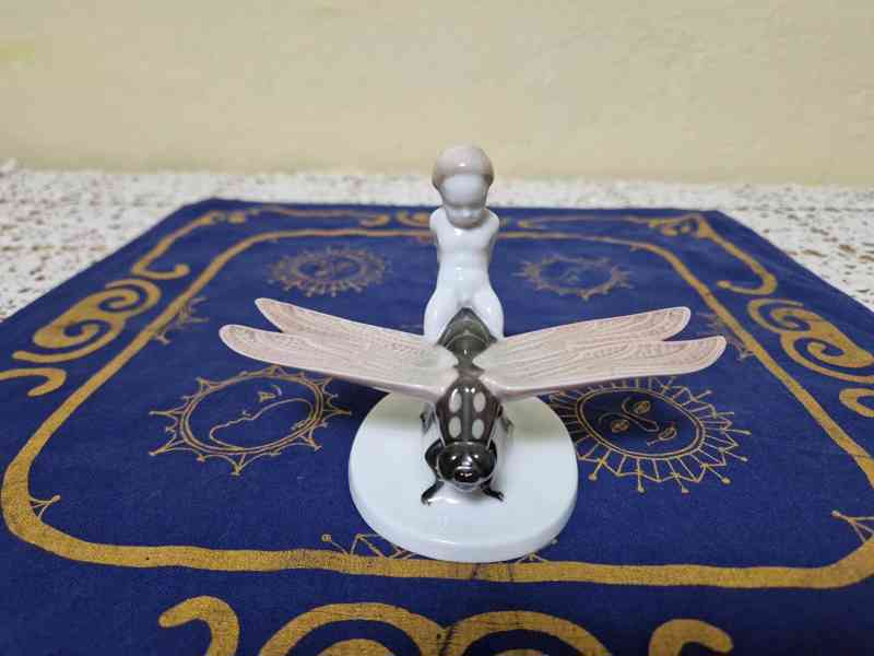 Porcelánová soška Chlapec na Vážce Rosenthal A. Caasmann - foto 2