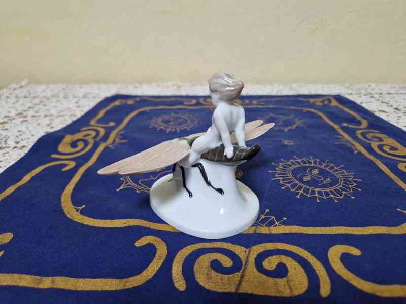 Porcelánová soška Chlapec na Vážce Rosenthal A. Caasmann - foto 4