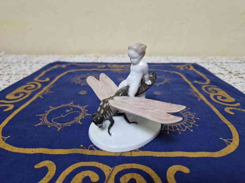 Porcelánová soška Chlapec na Vážce Rosenthal A. Caasmann - foto 3