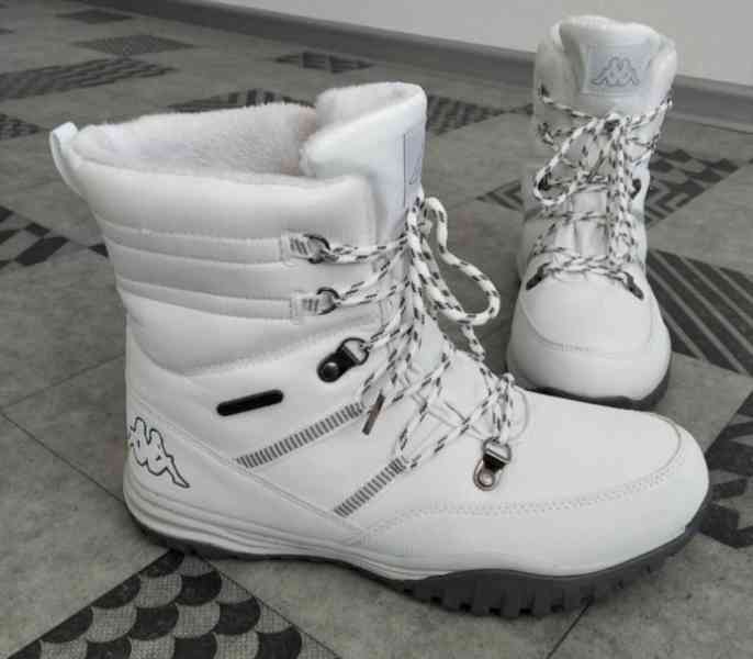 Bílé zimní boty - sněhule zn. Kappa, vel. 39 (6) - foto 2