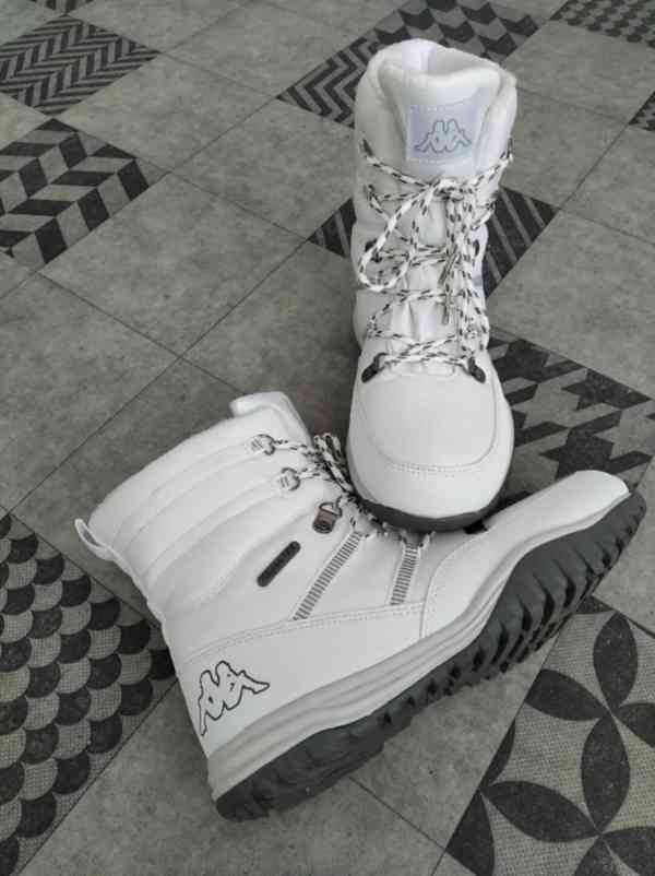 Bílé zimní boty - sněhule zn. Kappa, vel. 39 (6) - foto 5