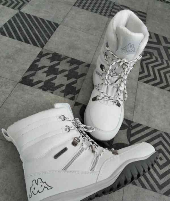 Bílé zimní boty - sněhule zn. Kappa, vel. 39 (6) - foto 4