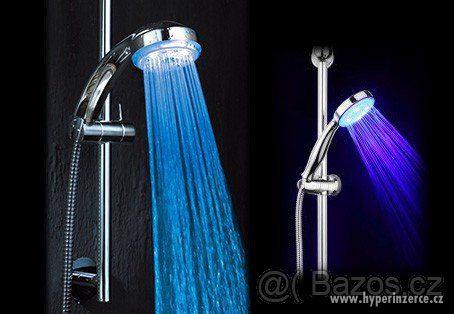 Svítící LED sprcha. Obarví vodu podle její teploty! - foto 2
