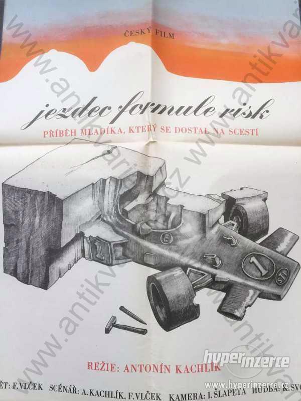 Jezdec formule risk filmový plakát Kachlík Svoboda - foto 1