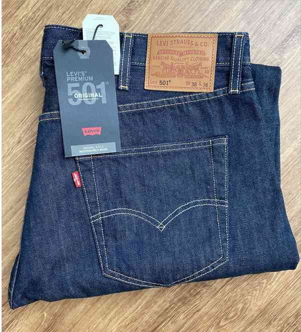 Nové pánské džíny Levi's 501 Straight Fit W38/L36 - foto 1