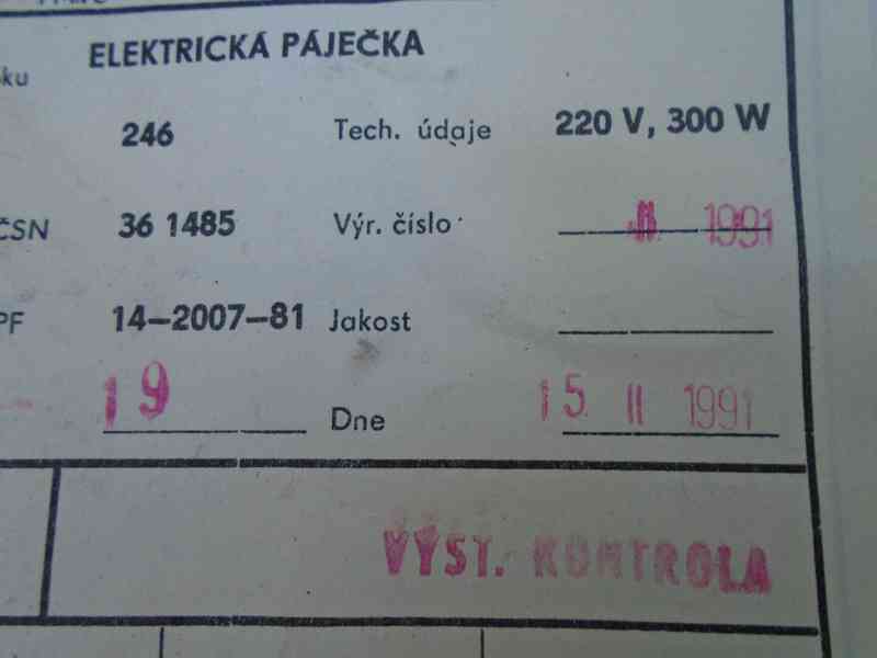 ELEKTRICKÁ PÁJEČKA Pájka T246 jako nová Agrozet Brno top - foto 4