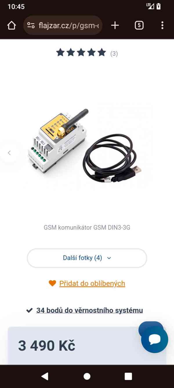 GSM komunikátor GSM-DIN3 fajzar - foto 2