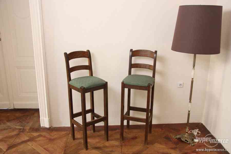 Barové židle, dub - foto 4