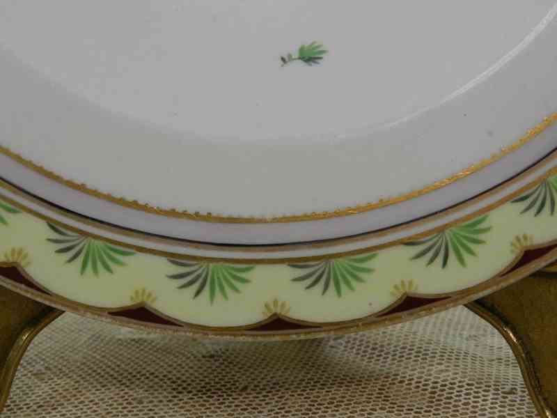 Velmi starý porcelánový Talíř Vídeň  - foto 3