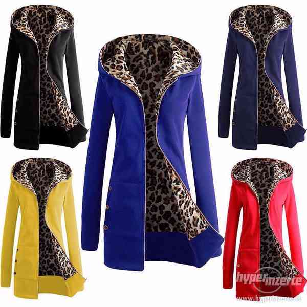 ! Zimní leopardí kabát/kabátek s kožíškem/kožichem ! - foto 1