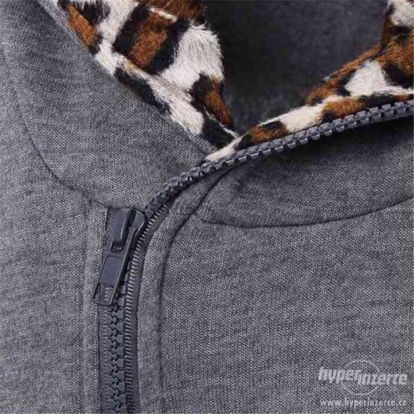 ! Zimní leopardí kabát/kabátek s kožíškem/kožichem ! - foto 4