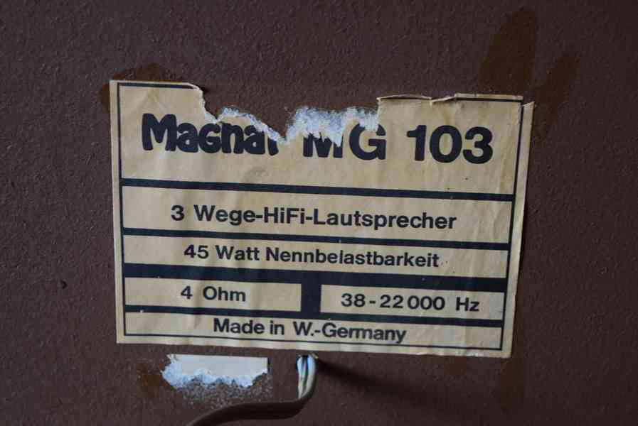 MAGNAT MG 103 LEVNÉ REPROBEDNY / BOXY !! - foto 11