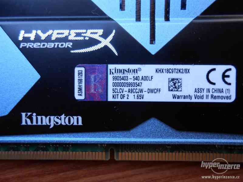 Kingston HyperX Predator 16GB (2x8GB) DDR3 1866 nova - foto 3